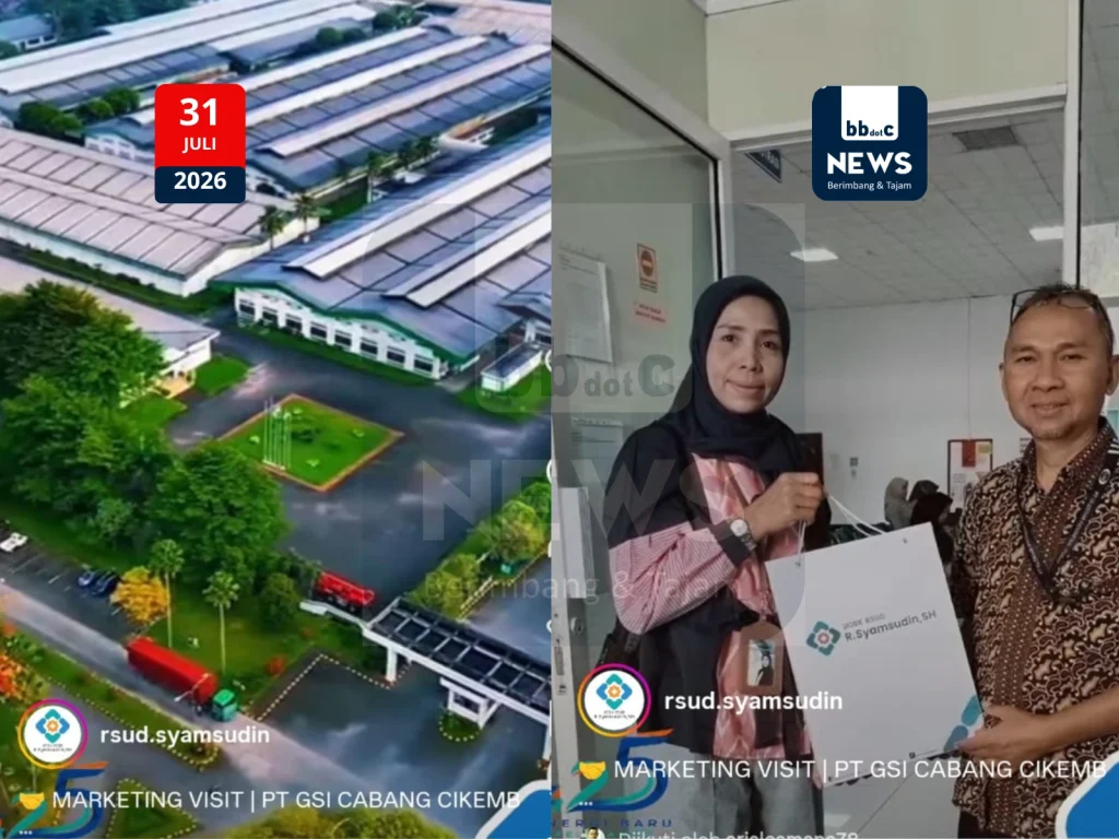 Tim Marketing RSUD R. Syamsudin, S.H. (RS Bunut) melaksanakan Marketing Visit ke PT GSI Cabang Cikembar untuk memperluas jaringan layanan kesehatan dan kerja sama industri di Sukabumi. foto utama berita