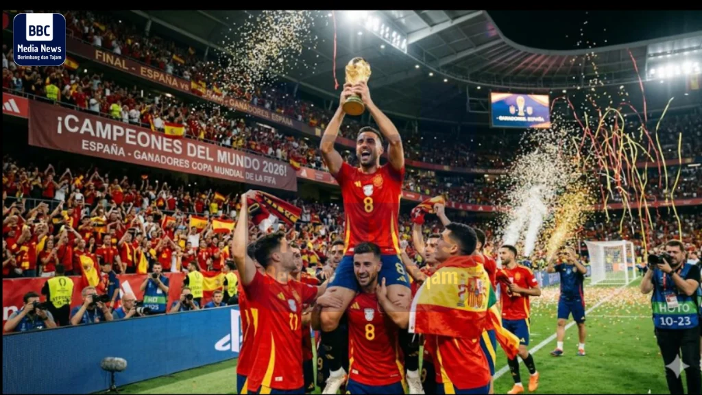 Spanyol Juara Piala Dunia 2026 Usai Tumbangkan Argentina 1-0 di Final Dramatis Spanyol 2 1024x576