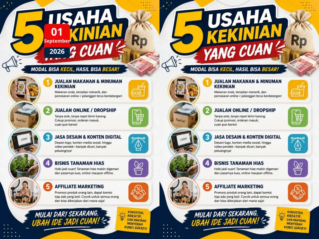 5 usaha kekinian yang cuan