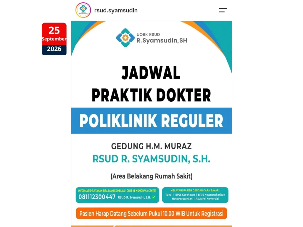 jadwal praktik dokter bunut