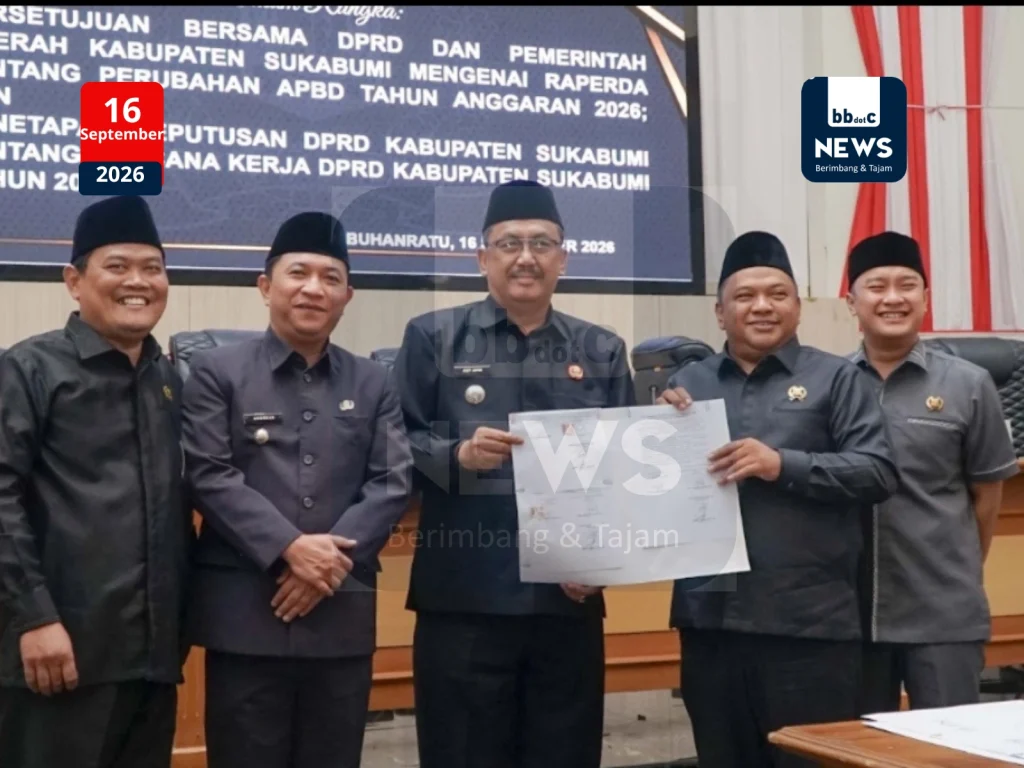 Ketuk Palu APBD-P 2026, DPRD dan Pemkab Sukabumi Sepakati Alokasi Tambahan Rp89 Miliar untuk Infrastruktur hingga Pendidikan ketuk palu apbd p dprd kabupaten