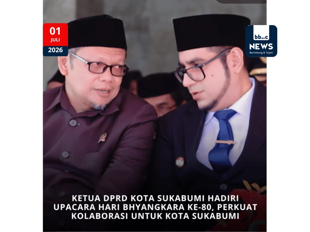 Hadiri Upacara Hari Bhayangkara ke-80, Ketua DPRD Kota Sukabumi Dorong Penguatan Sinergi Pemda dan Polri hari bhayangkara